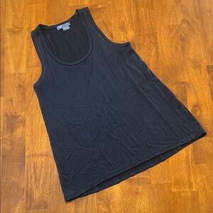 Vince Sheer Black Tank Top